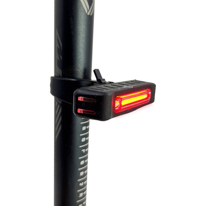 Luz Trasera Stop Itook Linterna Bicicleta Rojo Azul Policia Negro