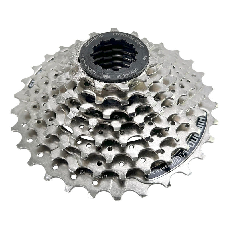 Pacha 8 Vel. Shimano Hg41 11-30 + Cadena Gw S51 Ruta Mtb Plateado 11 30