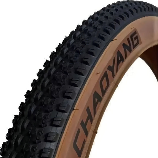 Llanta Bicicleta Coraza Mtb Chaoyang Victory 29x2.2 Negro Marrón Rígida 30 Psi