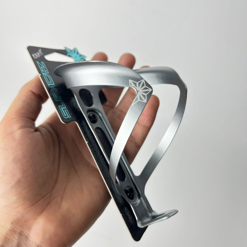 Porta Caramañola Ciclismo Supacaz Fly Original 18g Aluminio Chumbo / Gun Metal (cg-51)