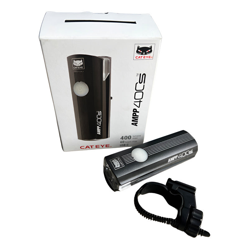 Linterna Cateye Delantera Alta Intensidad 400 Lúmenes Negro