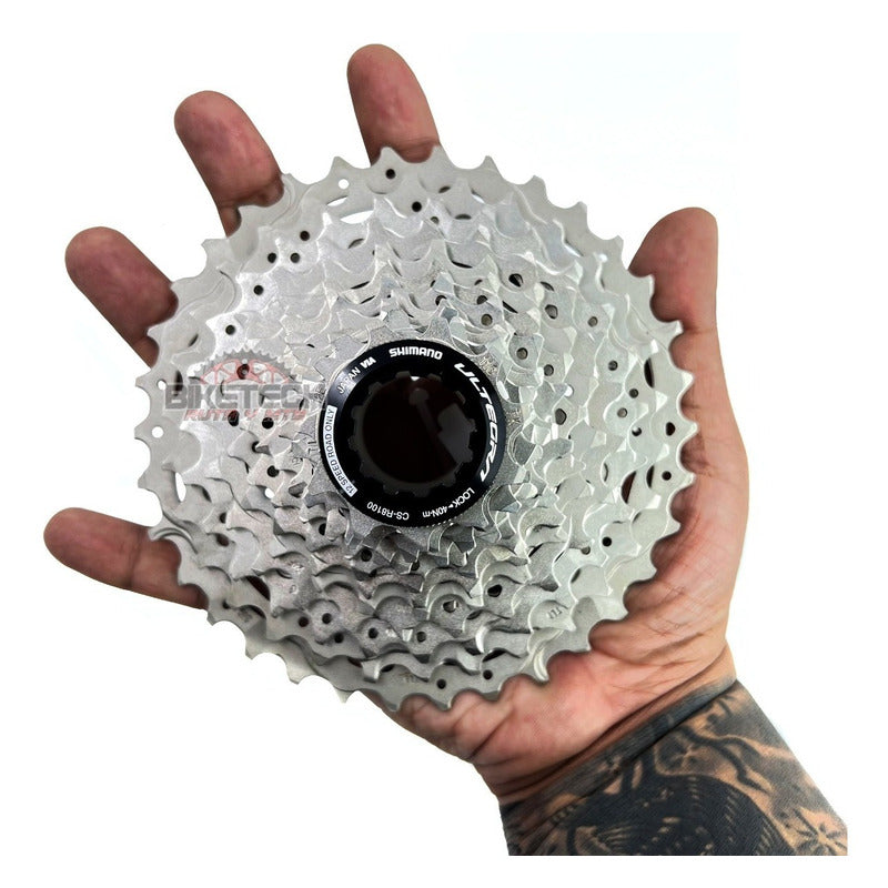 Cassette Pacha Shimano Ruta Ultegra R8100 12 Vel 11-34 - Gris - 11 - 34