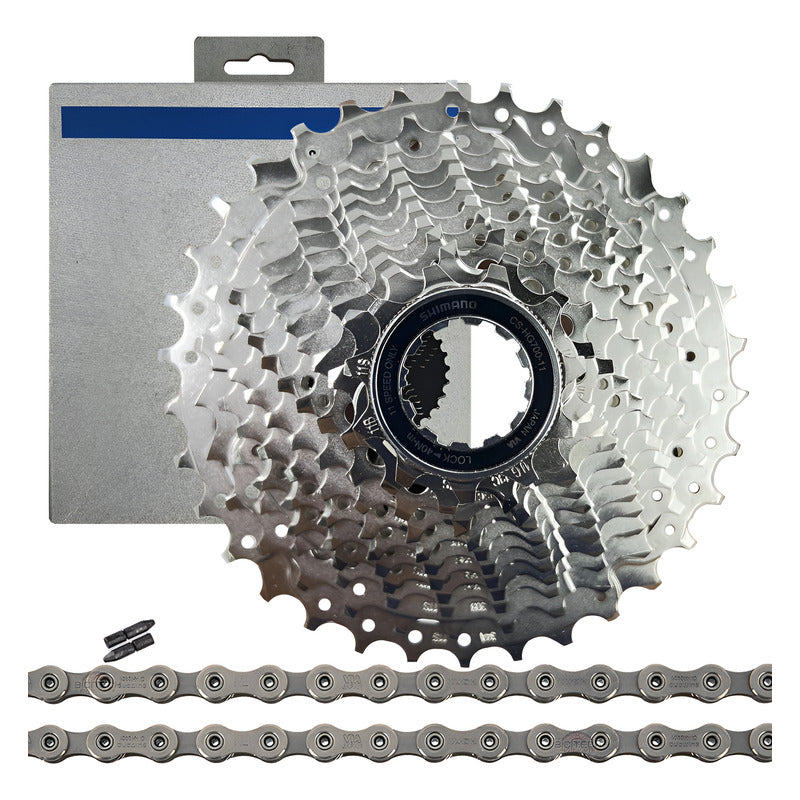 Casete Pacha Shimanoultegra 11velo Hg800 11-34+ Cadena Hg901 Gris