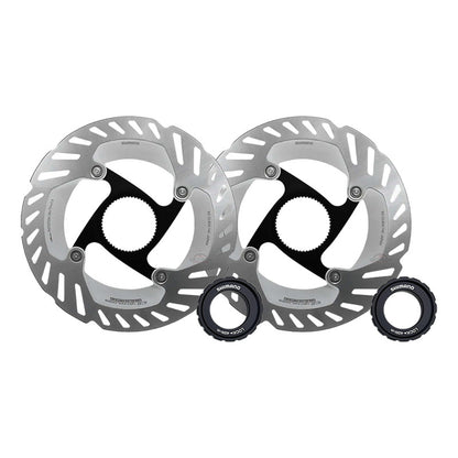 2 Discos Rotores Shimano Cl800 Ice Tech Centerlock 160mm Gris