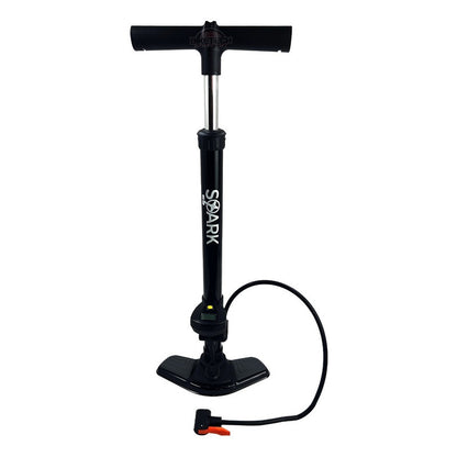 Inflador Bomba Spark Medidor Digital Compatible Toda Válvula Negro