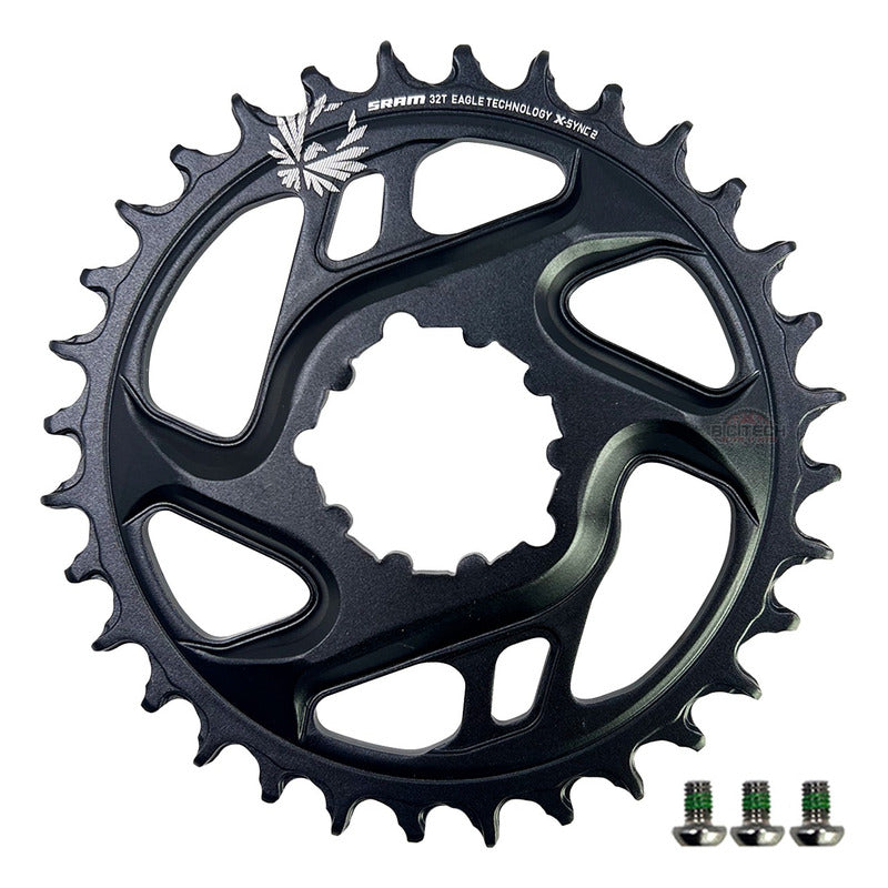 Coronilla Plato Sram Gx Eagle 12v 32t 6mm De Montaje Directo Negro