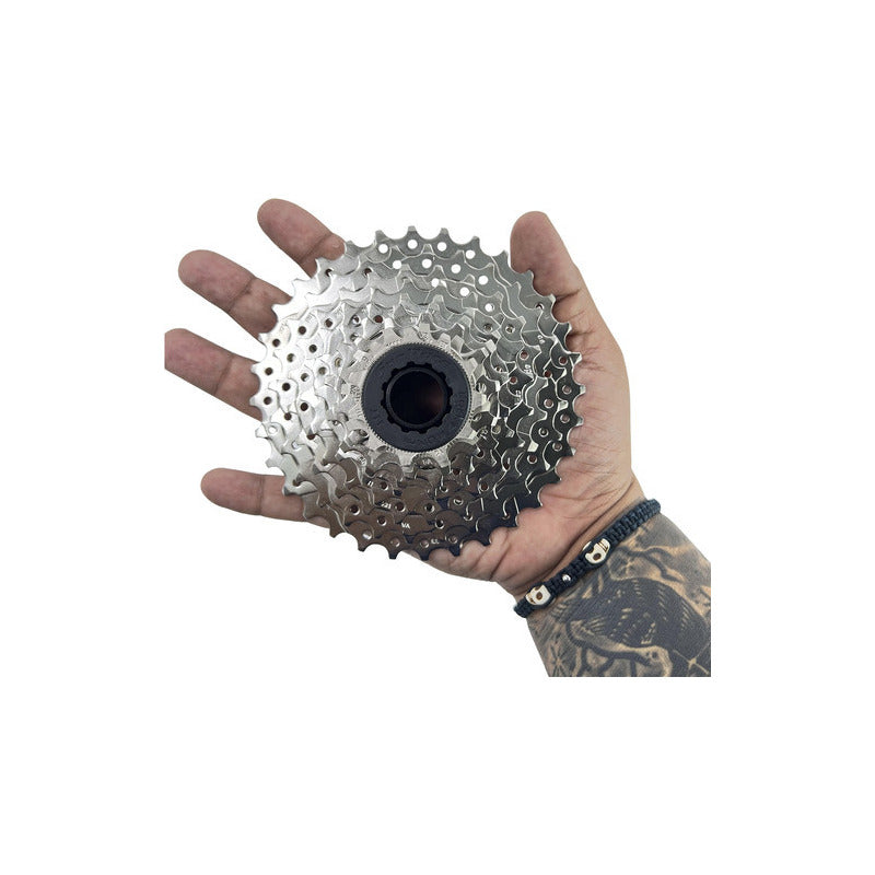 Pacha De 9 Velocidades Sunrace M96 11-32 Cassette Ruta Cantidad Máxima De Dientes 32 Cantidad Mínima De Dientes 11 Color Plateado