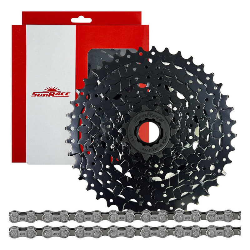 Pacha Cassette 8 Velocidades Sunrace M680. 11-40 Cadena Hg40