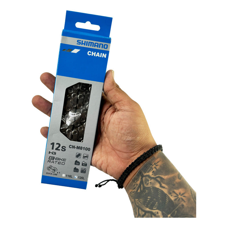 Cadenilla Bicicleta Shimano Xt M8100 12 Velocidades Gris