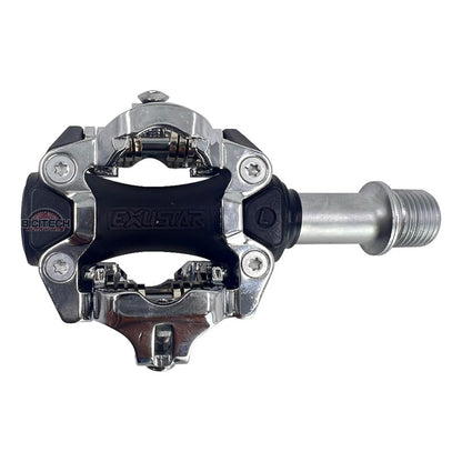 Pedales Mtb Exustar Pm-213 Aluminio Plateado