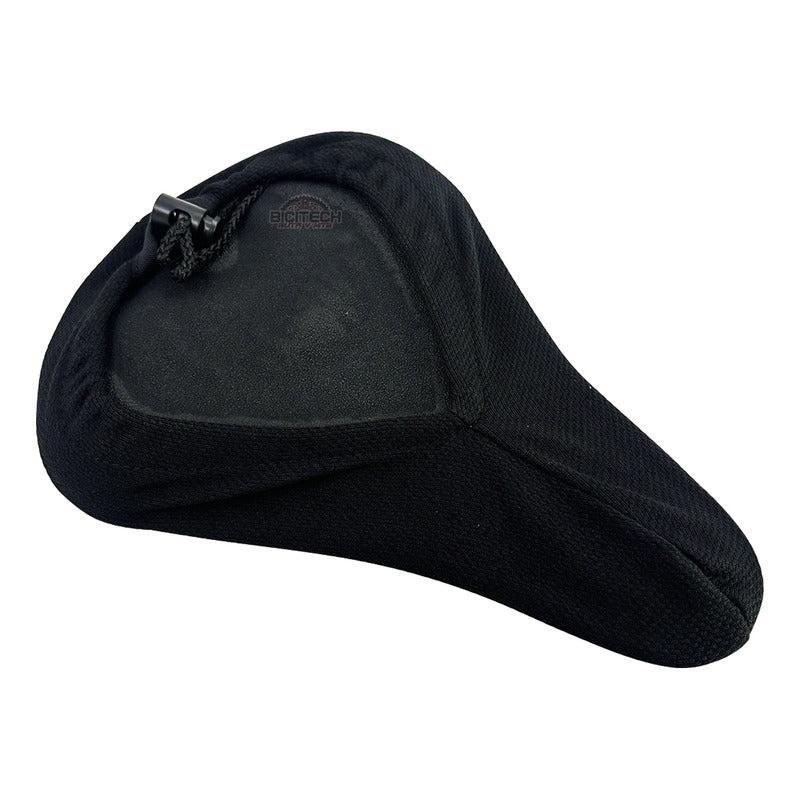 Forro  Gel Protector Sillín Bicicleta Gw  Extra Cómodo Negro 2.9 Cm 2 Cm