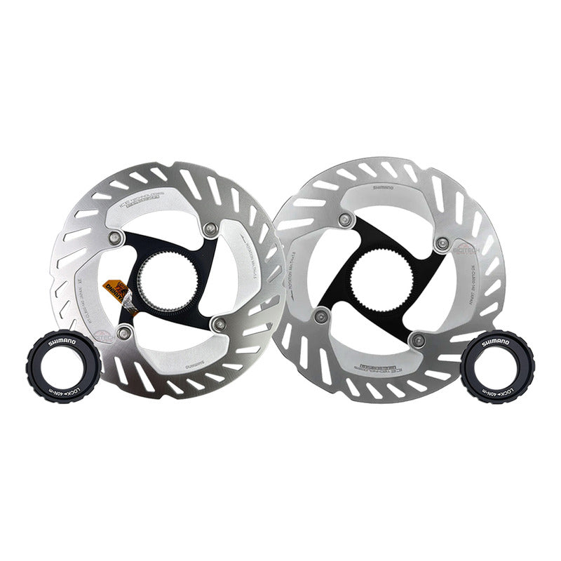 2 Discos Rotor Shimano Cl800 Icetech Centerlock 140mm+ 160mm Gris