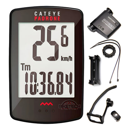 Velocímetro Bicicleta Inalambrico Cateye Padrone Ruta Mtb   Negro