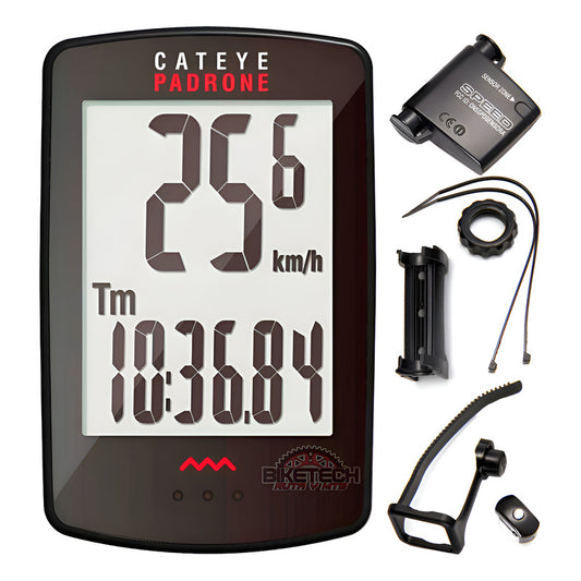 Velocímetro Bicicleta Inalambrico Cateye Padrone Ruta Mtb   Negro