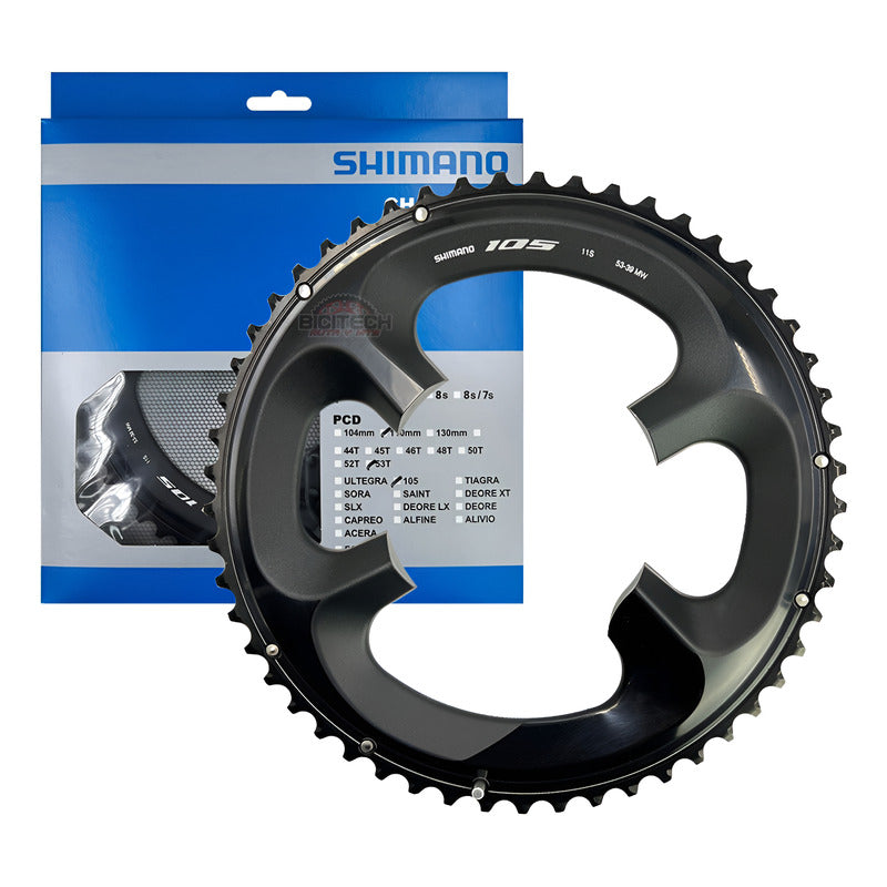 Coronilla Plato Shimano 105 R7000 11v 2x11  Biplato 53 52 50