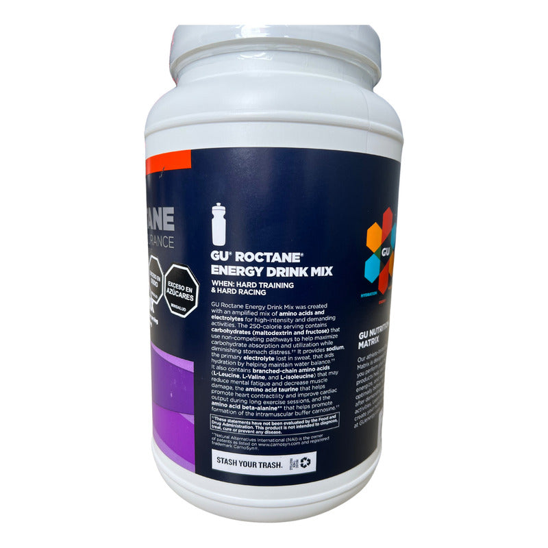 Hidratante Gu Roctane Con Carbohidratos Drink Mix Ultra Endurance 1560gr Uva