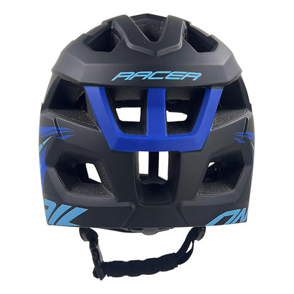 Casco Para Niños Ontrail Racer Negro Azul Talla M Bicicross