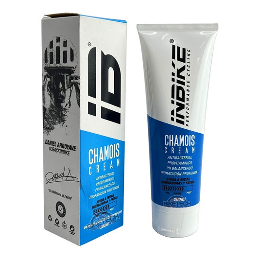 Crema Inbike Chamois Hombre Para Badana Evita Quemaduras Azul 200ml