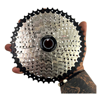 Pacha De 10 Velocidades Gw 11-46 Casette 10v Mtb - Cromado/negro - 11 - 46