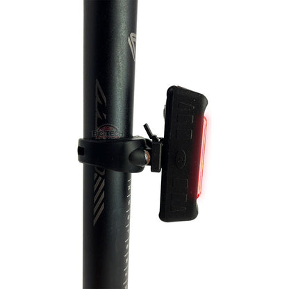 Luz Trasera Stop Itook Linterna Bicicleta Rojo Azul Policia Negro
