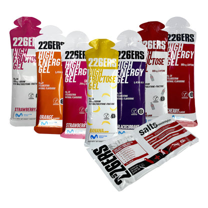 Combo Hidratación 226 Ers Duplo De Sales Electrolitos + Geles Energéticos X 3 Unid