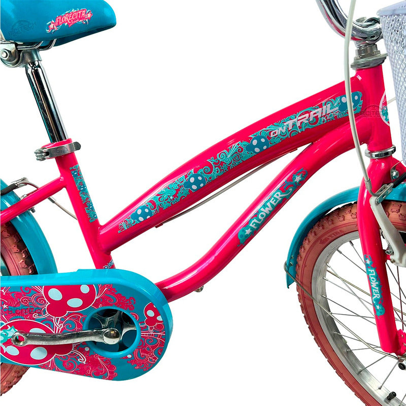 Bicicleta Playera Rin 20 Niña Ontrail Flower