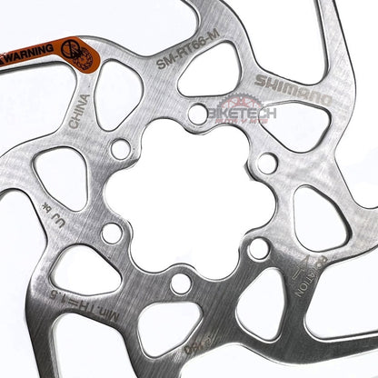 Disco Rotor Shimano 6 Tornillos Sm-rt66 De 180mm Slx/deore Plateado