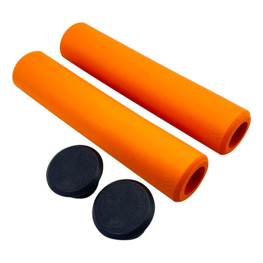 Mangos Bicicleta Mtb Spark Naranja Silicona Puños Cómodos Naranja