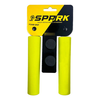 Mangos Bicicleta Mtb Spark Verde Neón Silicona Puños Cómodos Amarillo