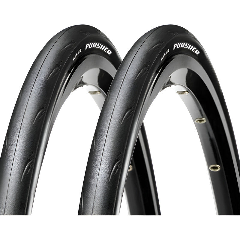 2 Llantas Bicicleta De Ruta Maxxis Pursuer 700x25 Oem 120psi Negro