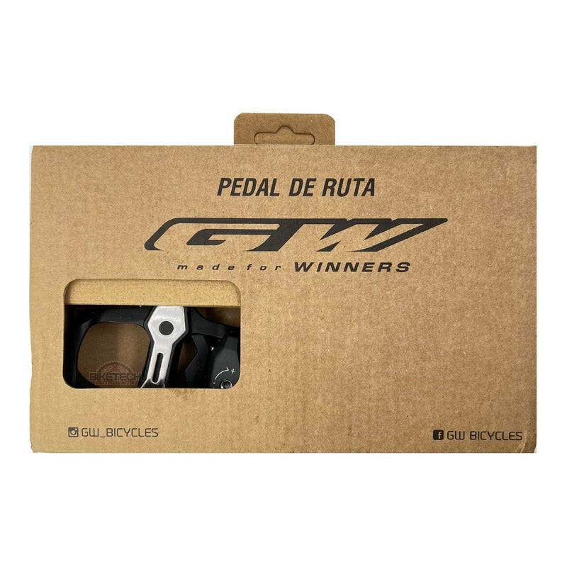 Pedales Para Ciclismo De Ruta Zp-110 9/16 Negro