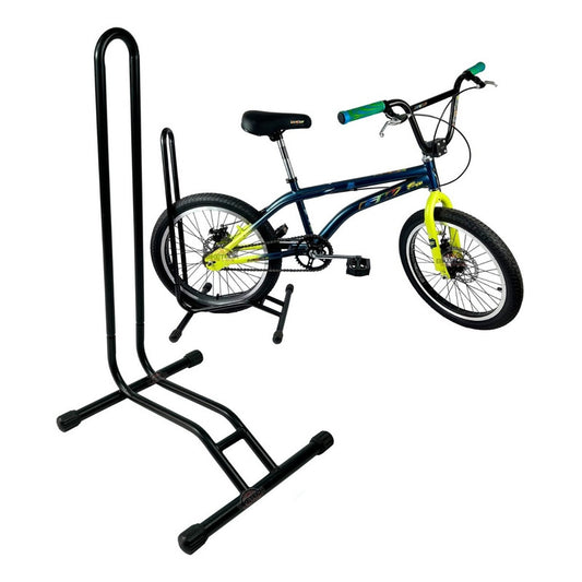 2 Soportes De Piso Para Cualquier Bicicleta En Acero Negro