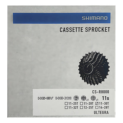 Pacha Cassette 11 Velocidades Shimano Ultegra R8000 11-30 Bicicleta De Ruta