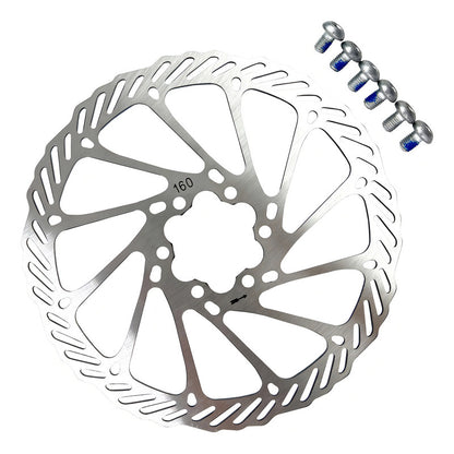 Disco Freno Tektro 160mm Flow 6 Tornillos Compatible Shimano Sram Plateado