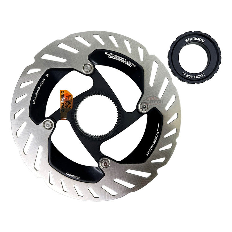 Disco Rotor Shimano Rt- Cl900 Ice Tech Centerlock 140mm Plateado