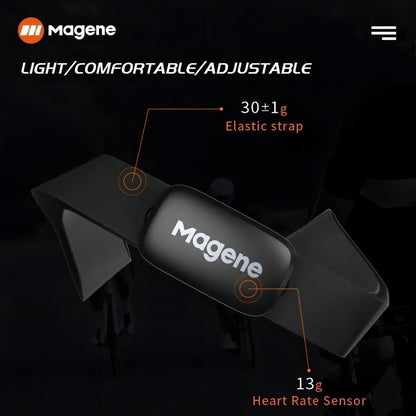 Monitor Cardíaco Magene H64 Torácico Bluetooth Ant+ Compatibilidad Garmin