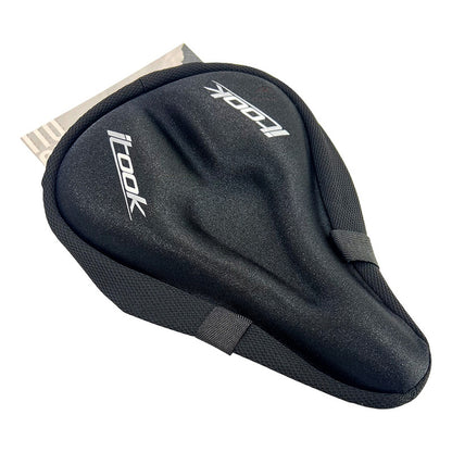 Forro Protector Sillín Bicicleta Itook Gel Extra Cómodo  Negro Estandar