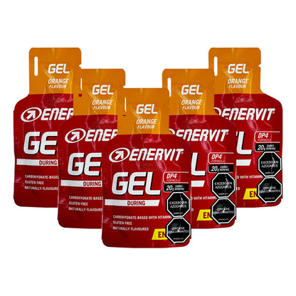 Gel Energético Enervit During Sport 25ml X 6 Unidades Naranja
