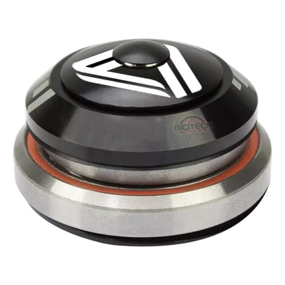 Juego Dirección Bicicleta Gw 1-1/8 Copas  Integrado Negro Plateado