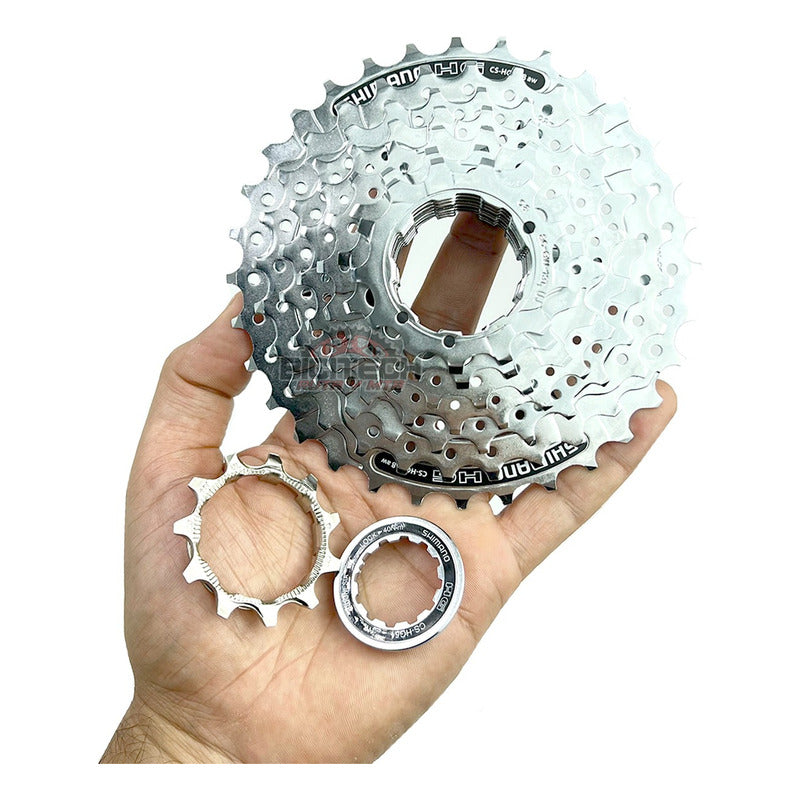 Combo 8v Pacha Shimano Hg51 11-32 Cassette + Cadena Kmc X8 Plateado 11 32