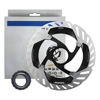 Disco Rotor Shimano Rt- Cl900 Ice Tech Centerlock 160mm Gris/negro
