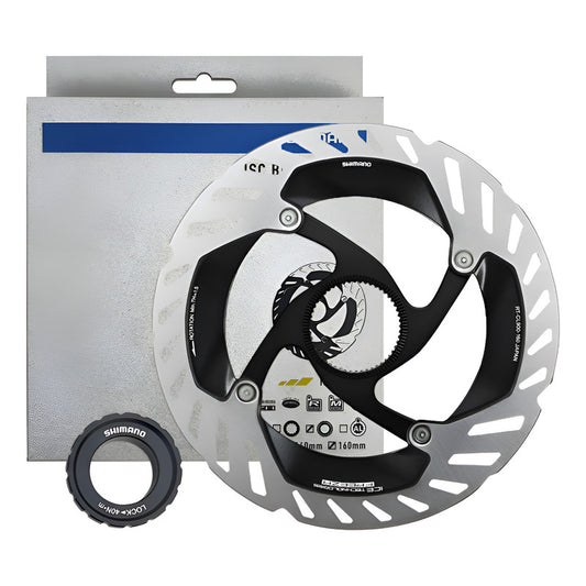 Disco Rotor Shimano Rt- Cl900 Ice Tech Centerlock 160mm Gris/negro