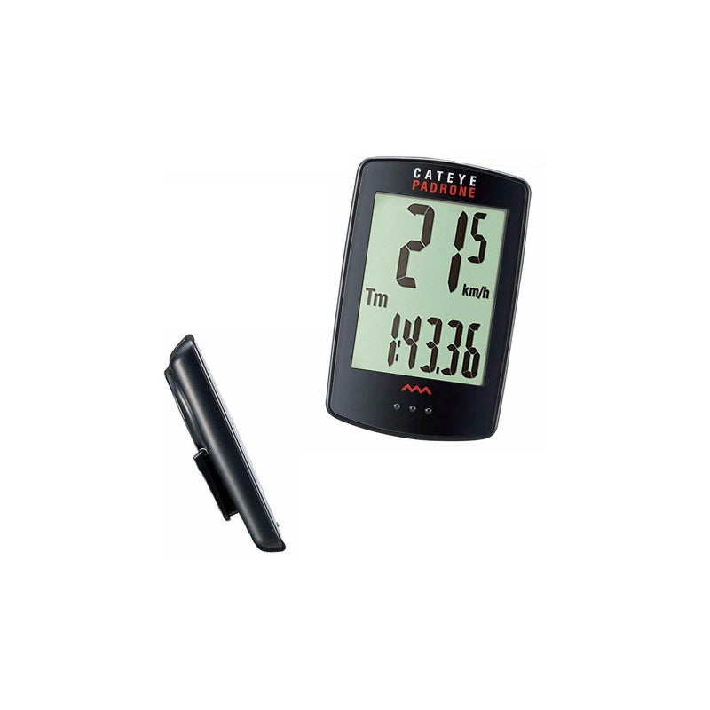 Ciclocomputador Inalámbrico Cateye Padrone+ Cc-pa110w Negro A Prueba De Agua