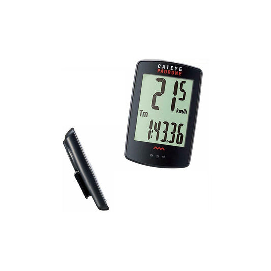 Ciclocomputador Inalámbrico Cateye Padrone+ Cc-pa110w Negro A Prueba De Agua