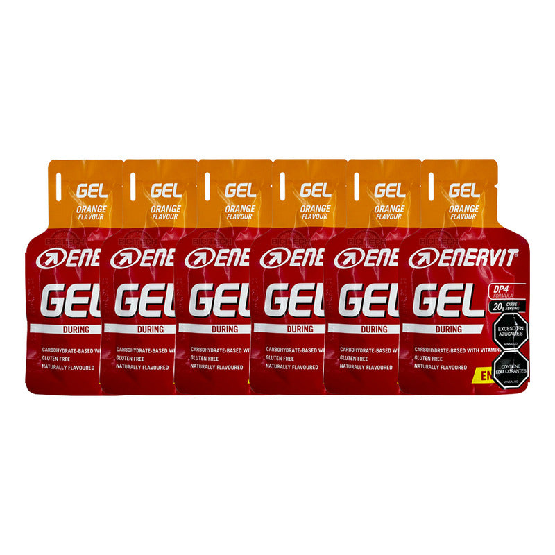 Gel Energético Enervit During Sport 25ml X 6 Unidades Naranja