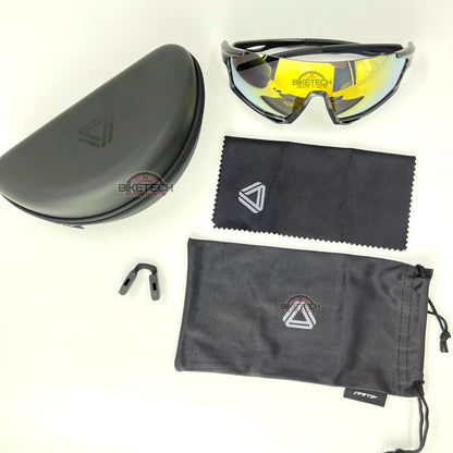 Gafas Ciclismo Gw Calvert Color Uv400 Deportivas Ruta Mtb Dorado Gris