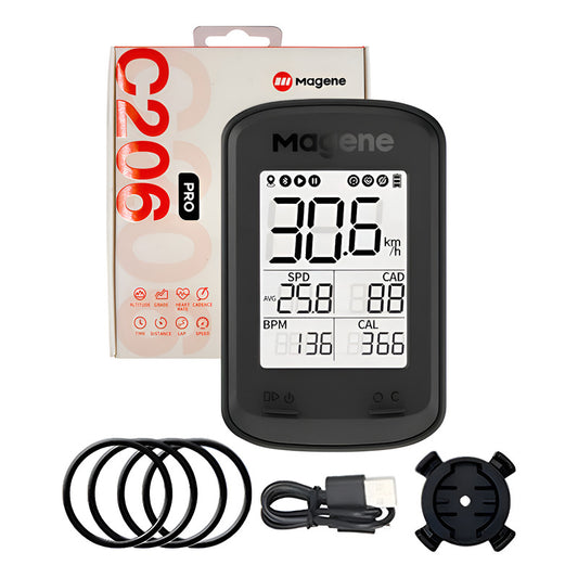 Ciclocomputador Magene C206 Pro Para Ciclismo Gps Economico Negro