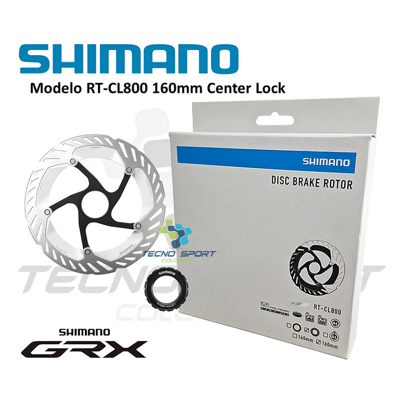 Disco Shimano Rt-cl800 160mm Color Plateado