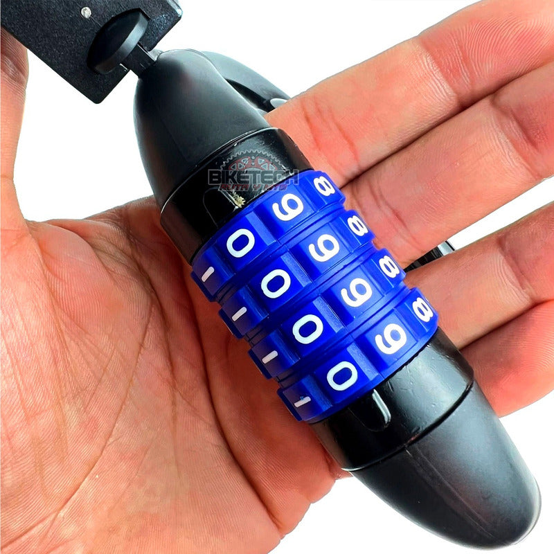 Candado Guaya Gw De Clave Seguro Para Bicicleta Moto Negro