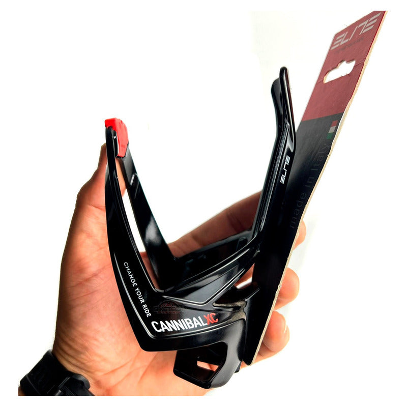 Porta Caramañola Elite Cannibal Xc Negro/ Rojo Ciclismo